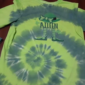 Youth 2xlarge tie dye St Patrick's Day shirt